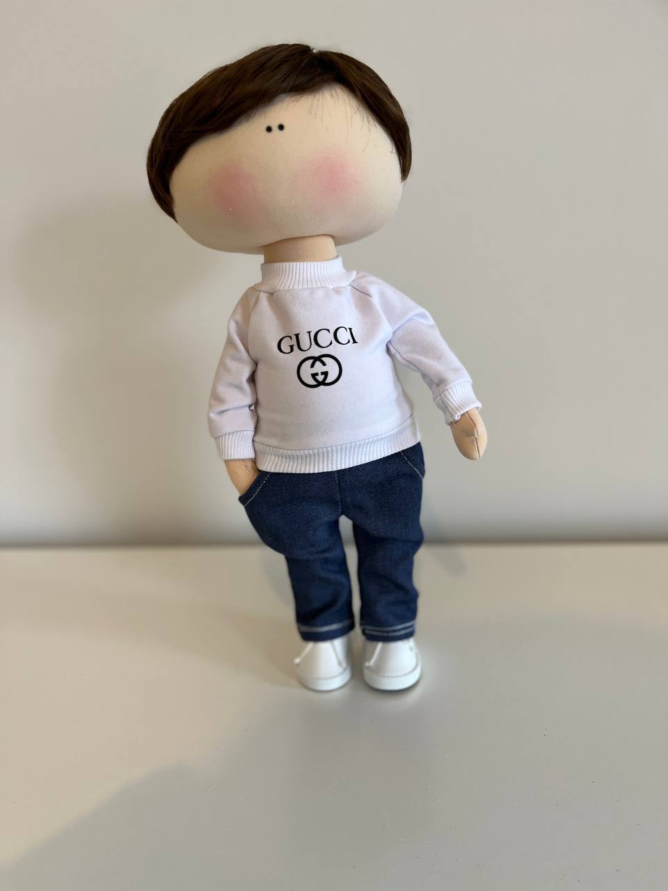Lucas, Handmade Tilda Rag Doll
