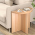 Artiss Coffee Table Side End Semi-circle Tables Bedside Sofa Wooden Table